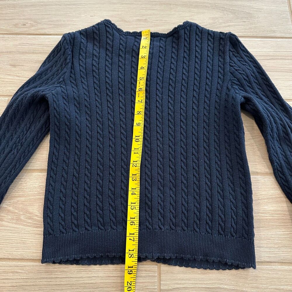Polo Ralph Lauren Mini-Cable Cotton Cardigan Girls Size L (12-14) - Picture 5 of 6